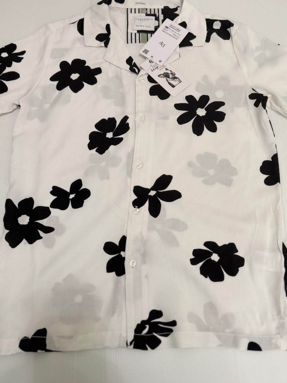 NWT Denim & Flower by Ricky Singh Girls Floral Button-Down Shirt – Size 13/14
